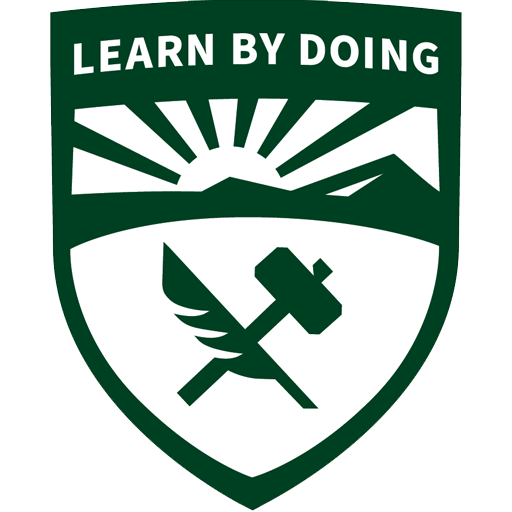 Favicon - Cal Poly shield mark with solid white background